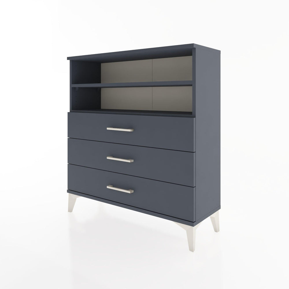 Woodntry Modular Dresser Anthracite 88x30x84 cm with Drawers and Shelves CR6-2