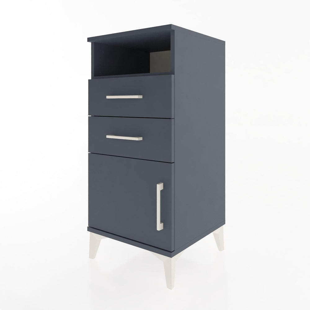 Woodntry Modular Nightstand Anthracite 44x44x84 cm Functional F50-2