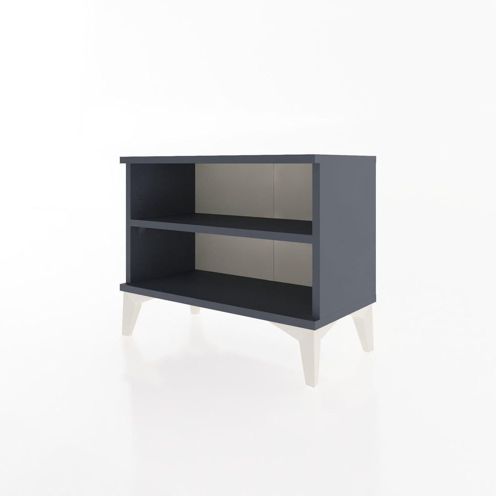 Woodntry Modular Nightstand Anthracite 60x30x36 cm with Shelf R6-2