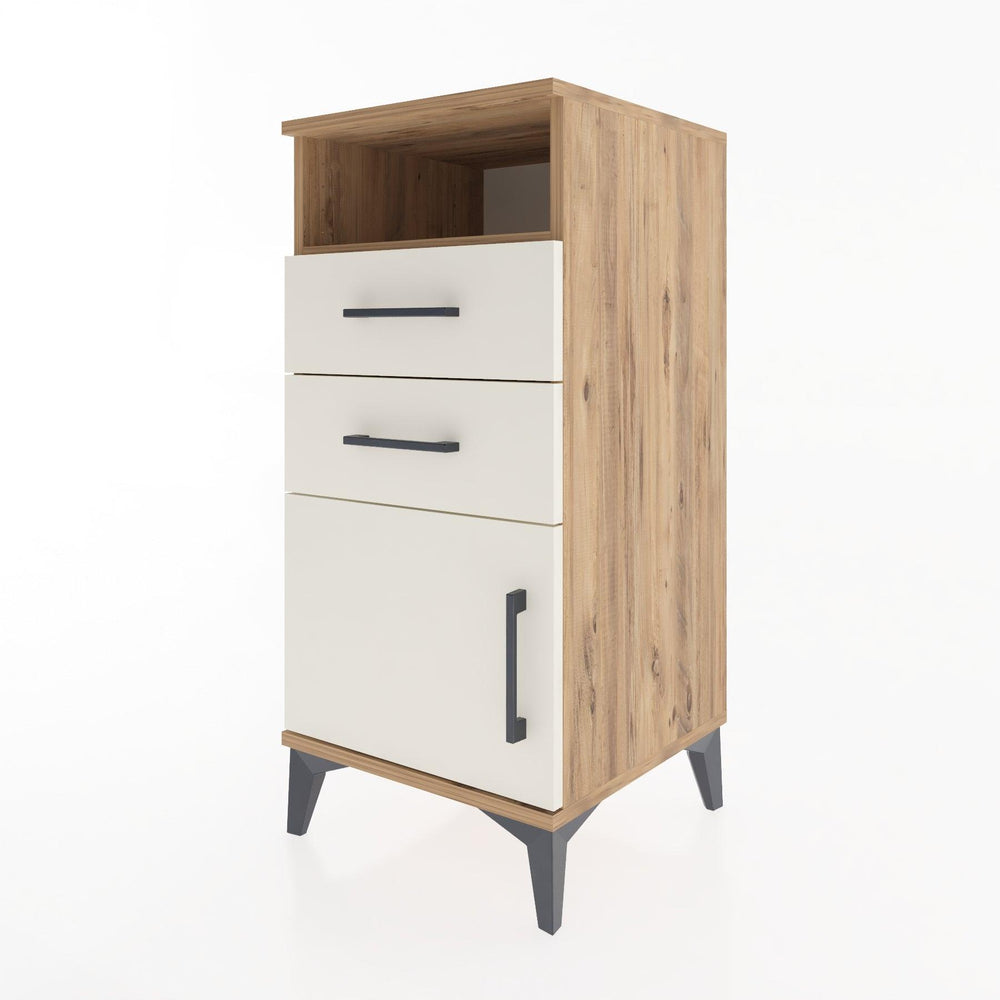 Woodntry Modular Nightstand Pine 44x44x84 cm Functional F50-3
