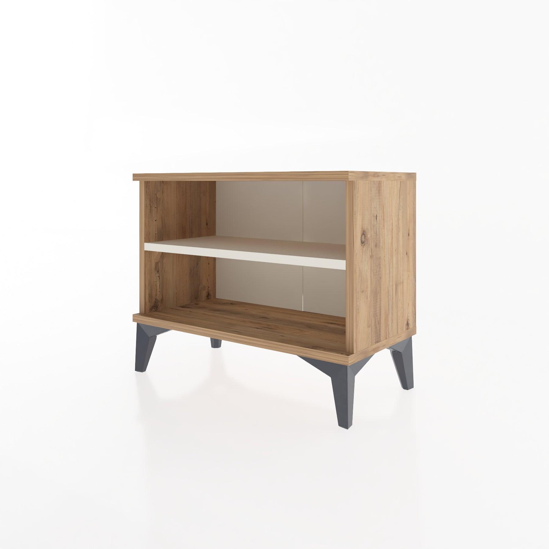Woodntry Modular Nightstand Pine 60x30x36 cm with Shelf R6-3
