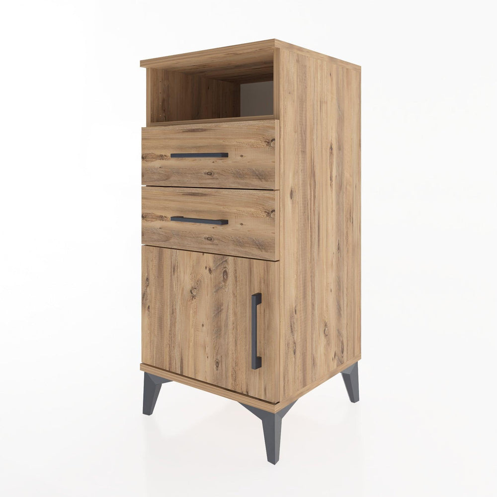 Woodntry Modular Nightstand Pine 44x44x84 cm Functional F50-3