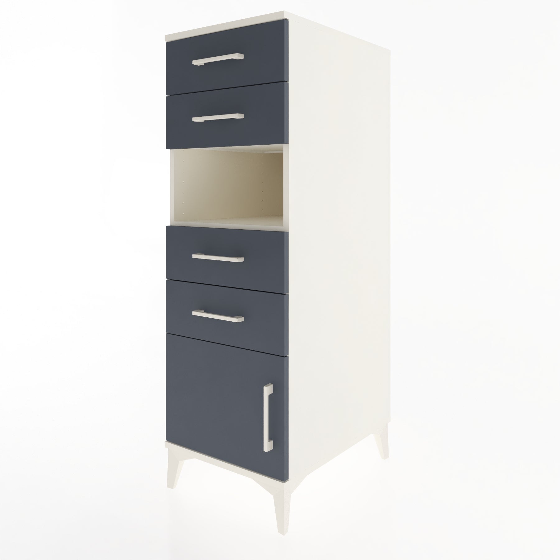 Woodntry Modüler Dolap Aytaşı 44x59x122 cm Fonksiyonel F57-1
