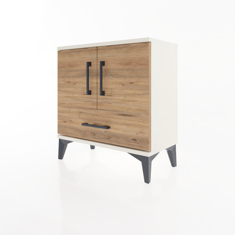 Woodntry Modular Nightstand Moonstone 60x30x52 cm with Cover and Drawer KC7-1