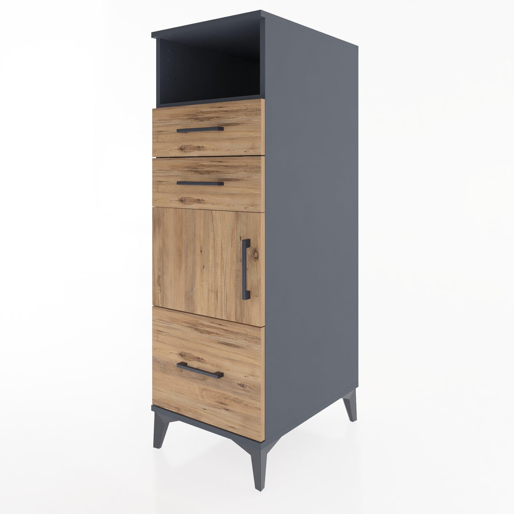 Woodntry Modular Cabinet Anthracite 44x59x122 cm Functional F107-2