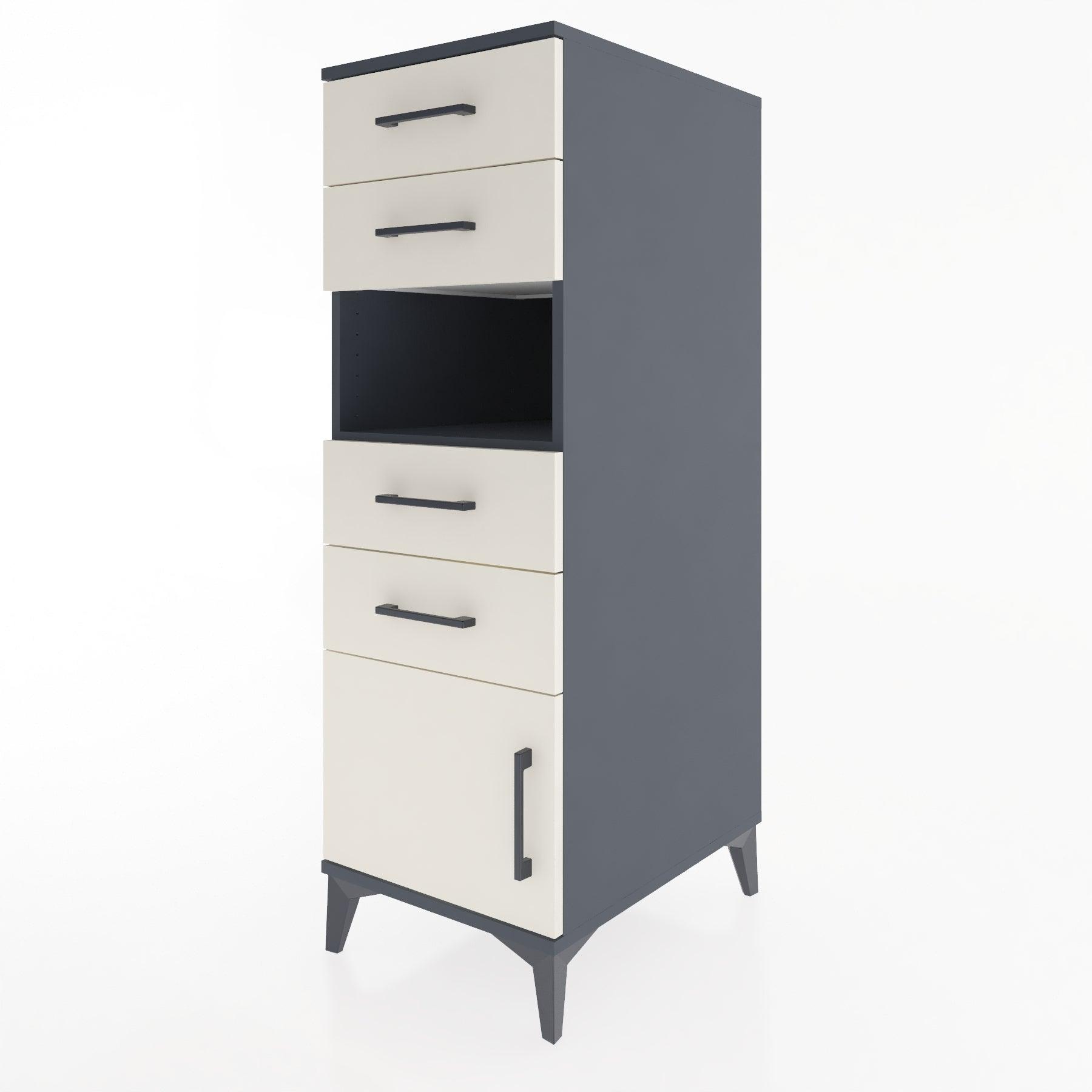 Woodntry Modular Cabinet Anthracite 44x30x122 cm Functional F7-2
