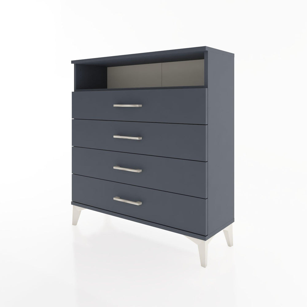 Woodntry Modular Dresser Anthracite 88x30x84 cm with Drawers and Shelves CR7-2