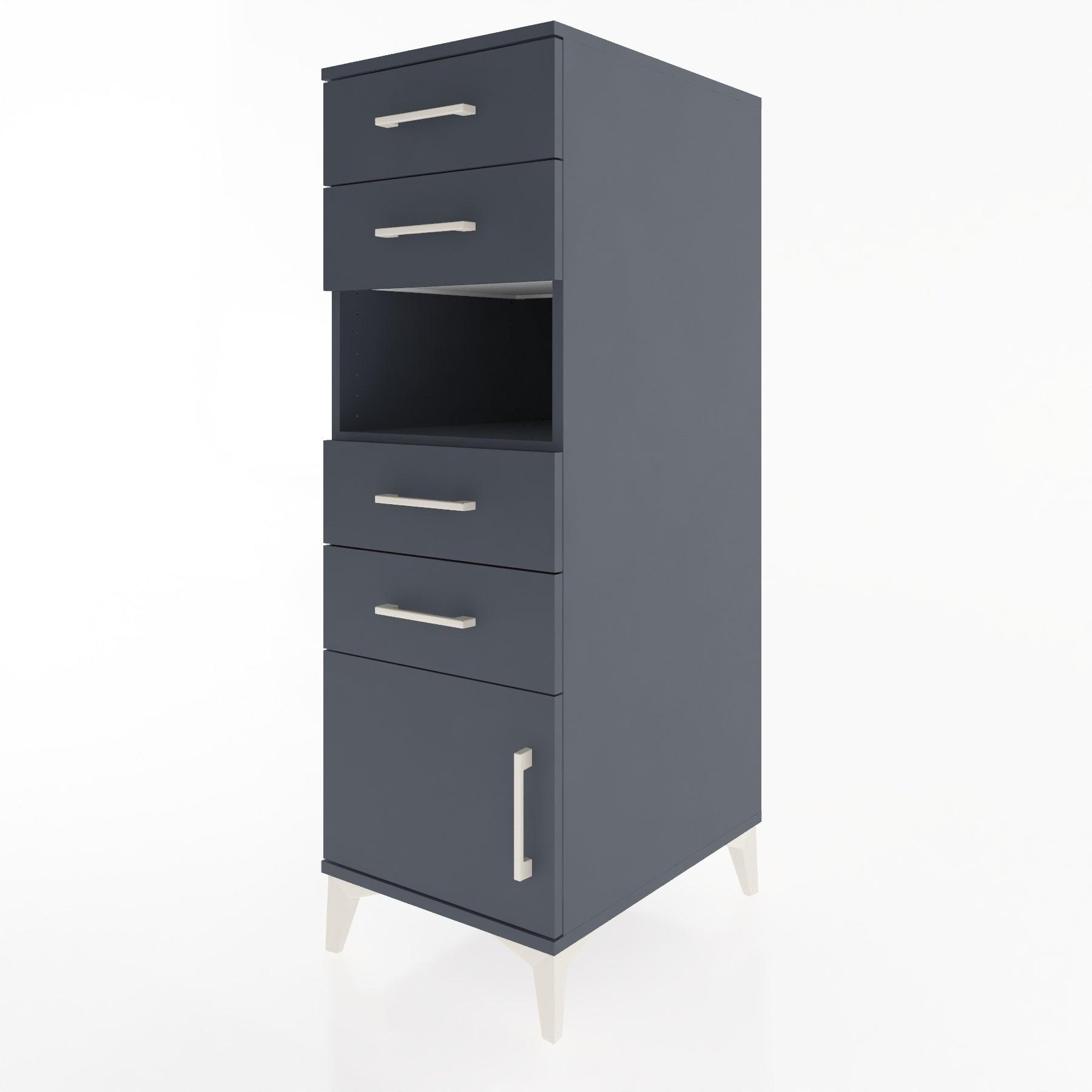 Woodntry Modular Cabinet Anthracite 44x30x122 cm Functional F7-2