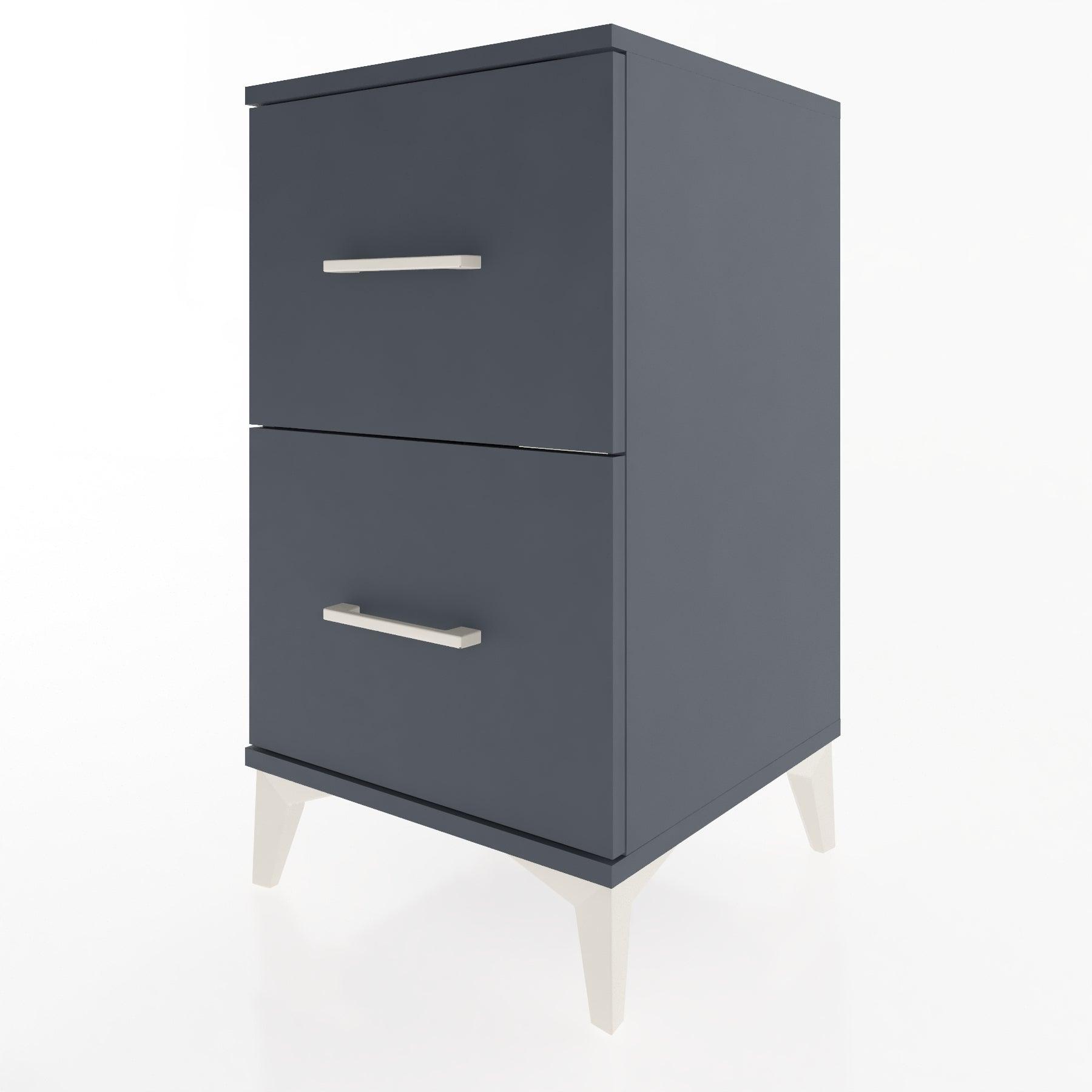 Woodntry Modular Nightstand Anthracite 44x44x68 cm Drawer C7-2
