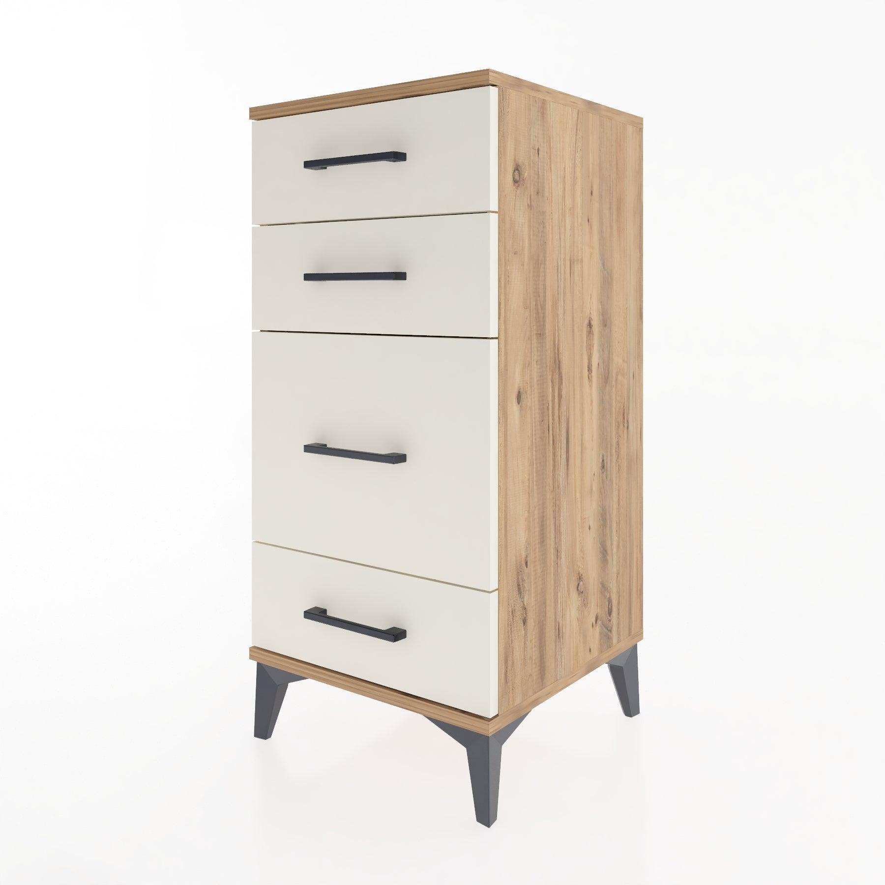 Woodntry Modular Nightstand Pine 44x44x84 cm Drawer C7-3