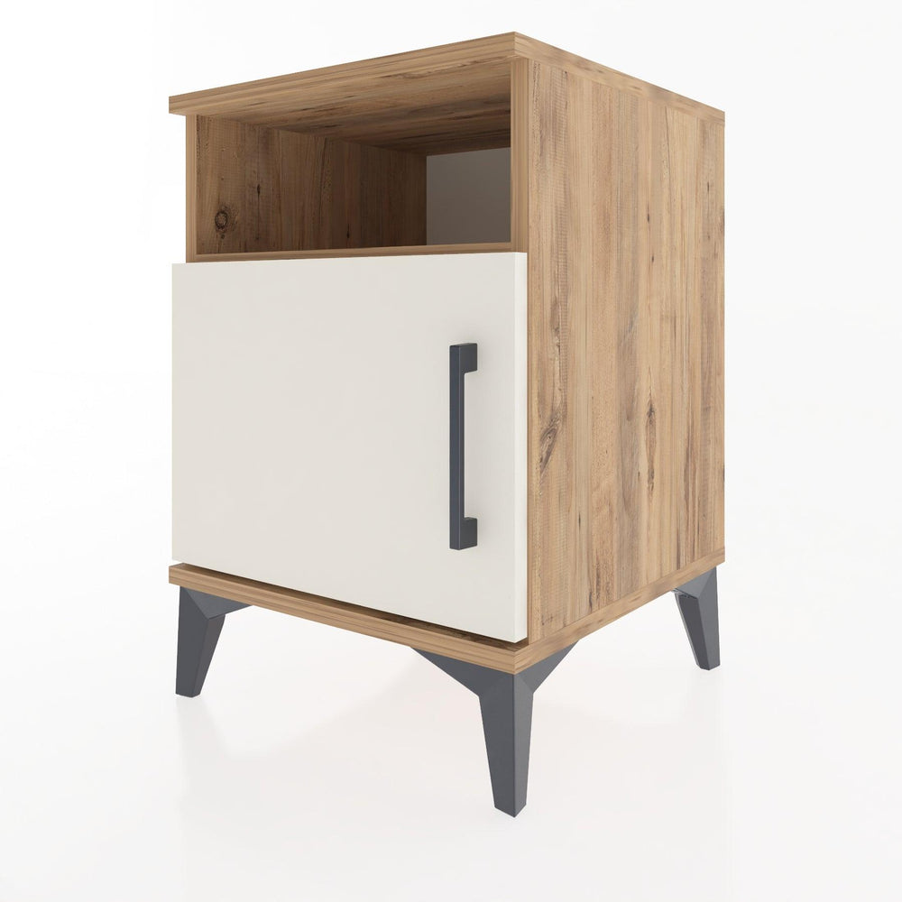 Woodntry Modular Nightstand Pine 44x44x52 cm with Cover and Shelf KR7-3