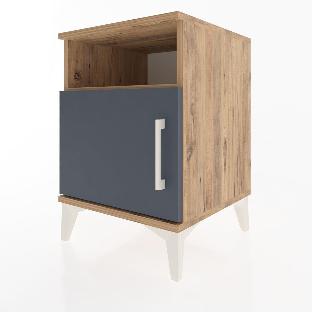 Woodntry Modular Nightstand Pine 44x44x52 cm with Cover and Shelf KR7-3