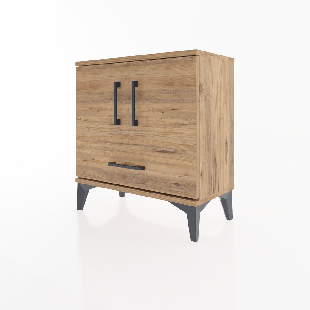 Woodntry Modular Nightstand Pine 60x30x52 cm with Cover and Drawer KC7-3