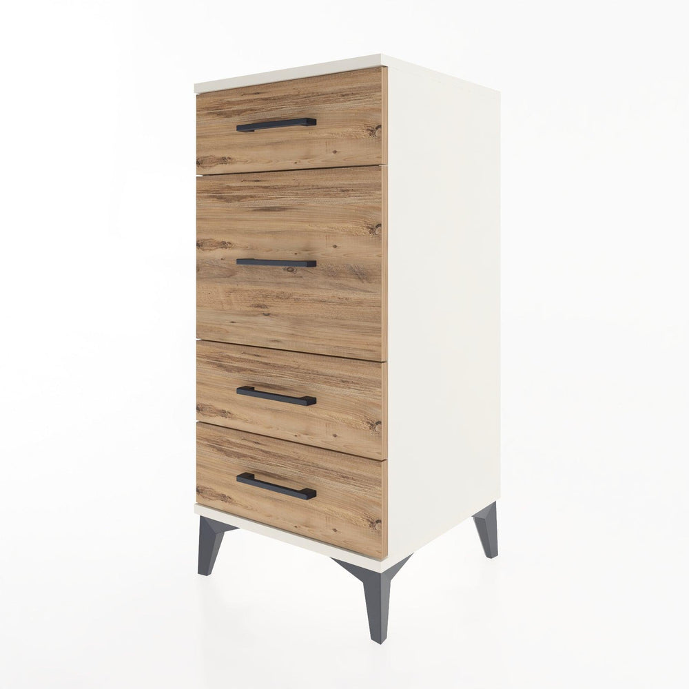 Woodntry Modular Nightstand Moonstone 44x44x84 cm Drawer C8-1