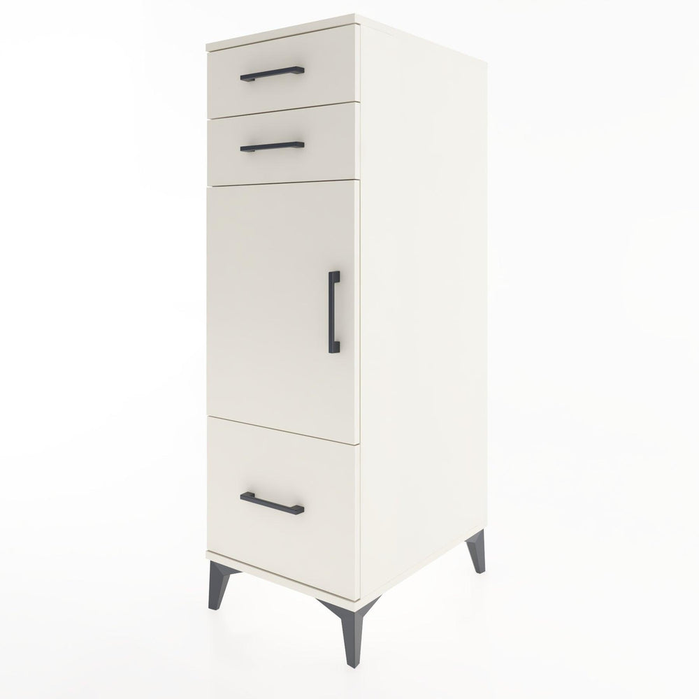 Woodntry Modular Cabinet Moonstone 44x30x122 cm with Doors and Drawers KC8-1