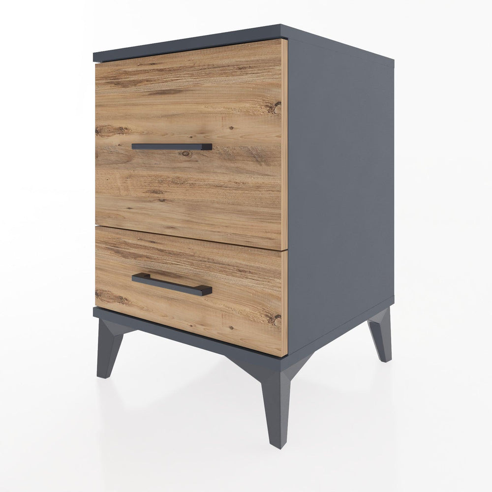 Woodntry Modular Nightstand Anthracite 44x44x52 cm Drawer C8-2