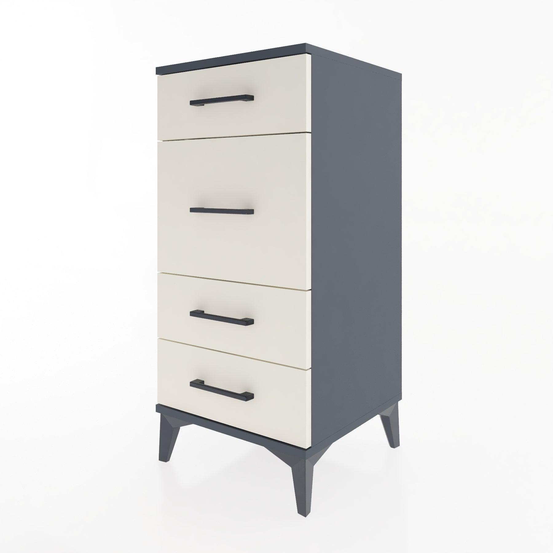 Woodntry Modular Nightstand Anthracite 44x44x84 cm Drawer C8-2