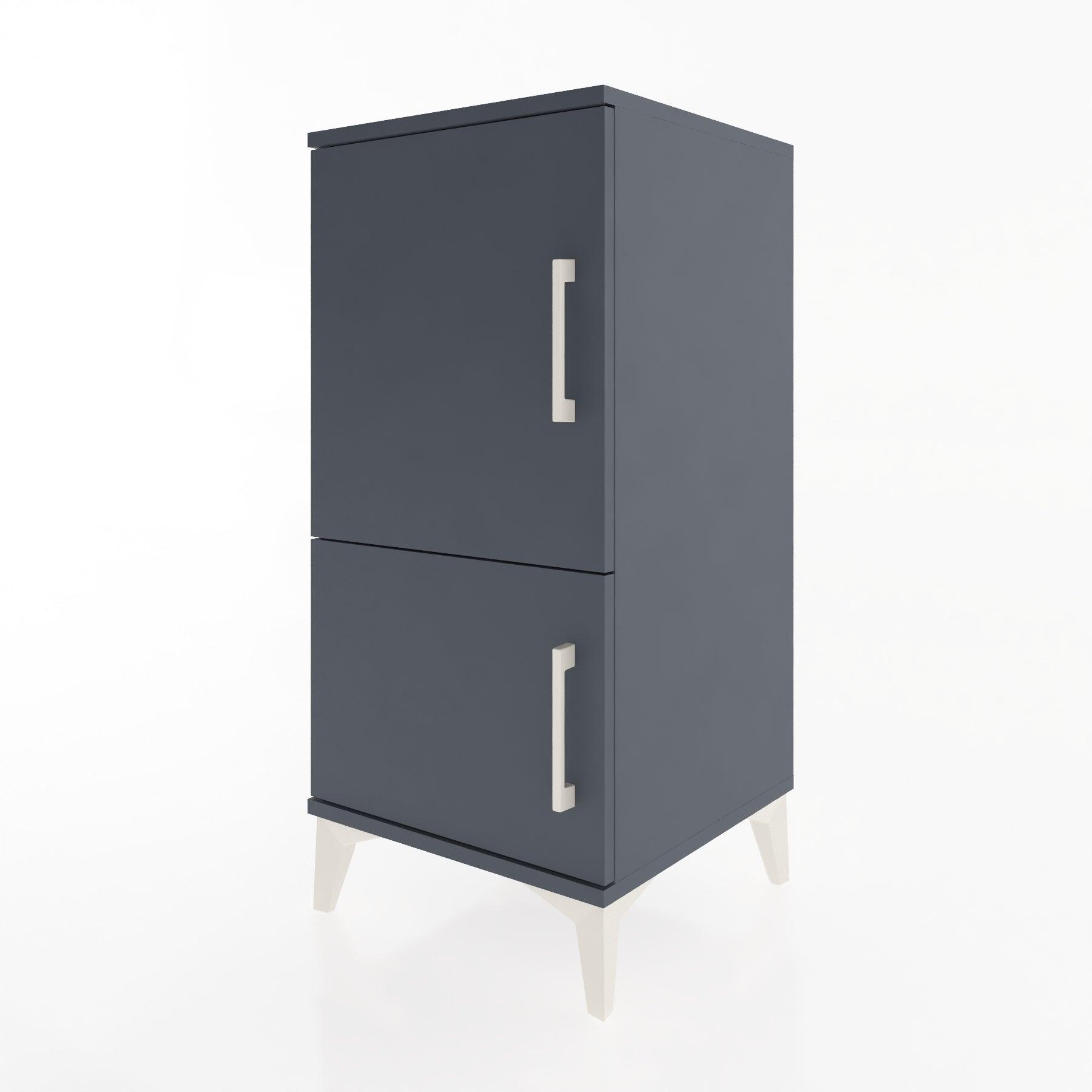 Woodntry Modular Nightstand Anthracite 44x44x84 cm with Lid K30-2