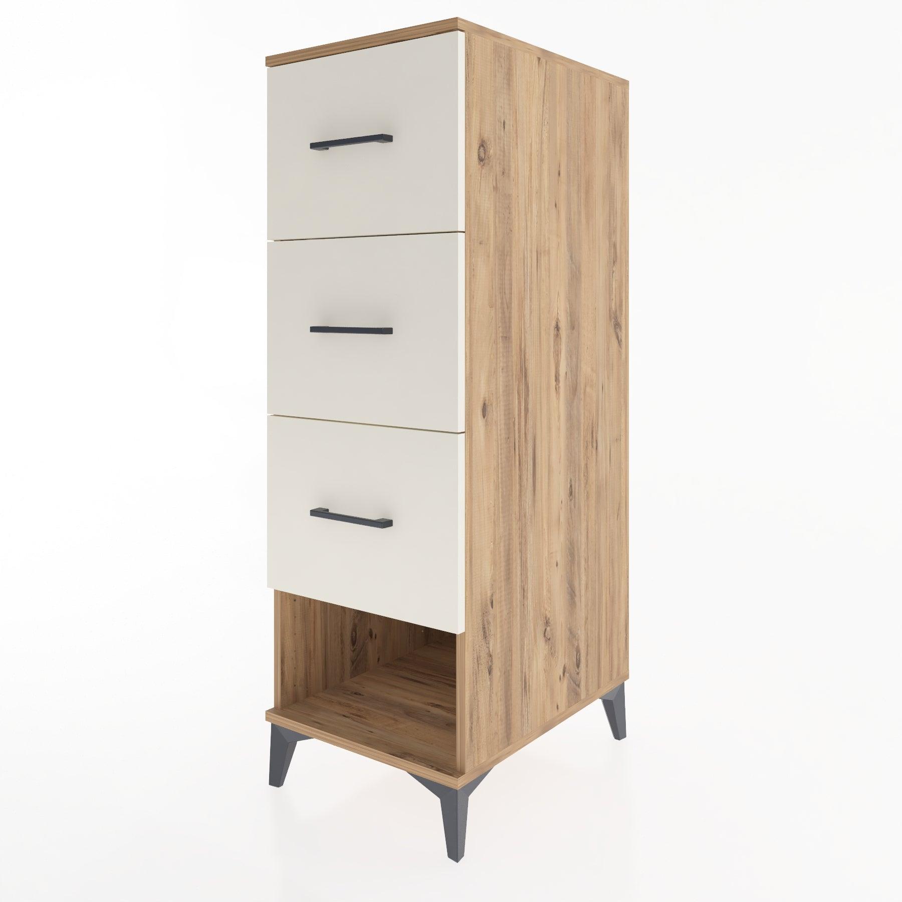 Woodntry Modular Cabinet Pine 44x59x122 cm with Drawers and Shelves CR108-3