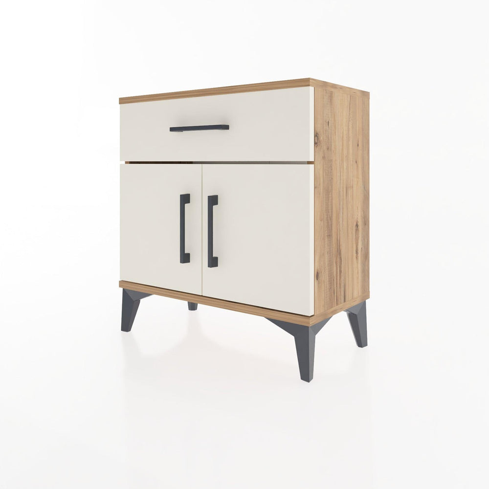 Woodntry Modular Nightstand Pine 60x30x52 cm with Cover and Drawer KC8-3