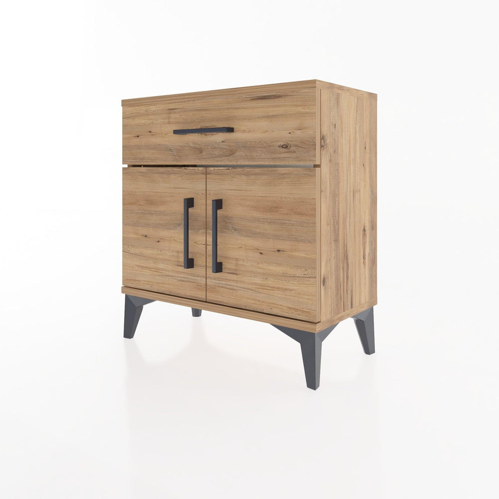 Woodntry Modular Nightstand Pine 60x30x52 cm with Cover and Drawer KC8-3