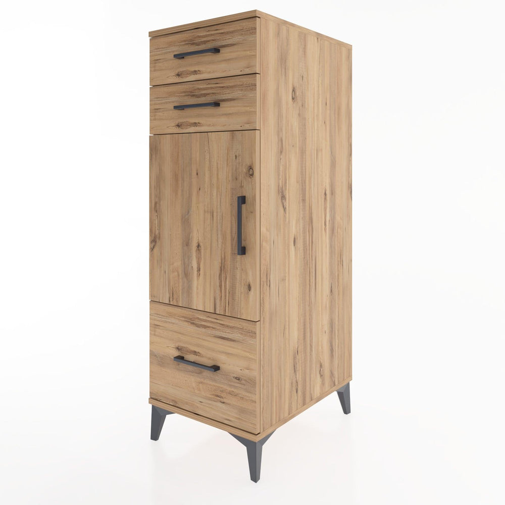 Woodntry Modular Cabinet Pine 44x59x122 cm with Doors and Drawers KC8-3