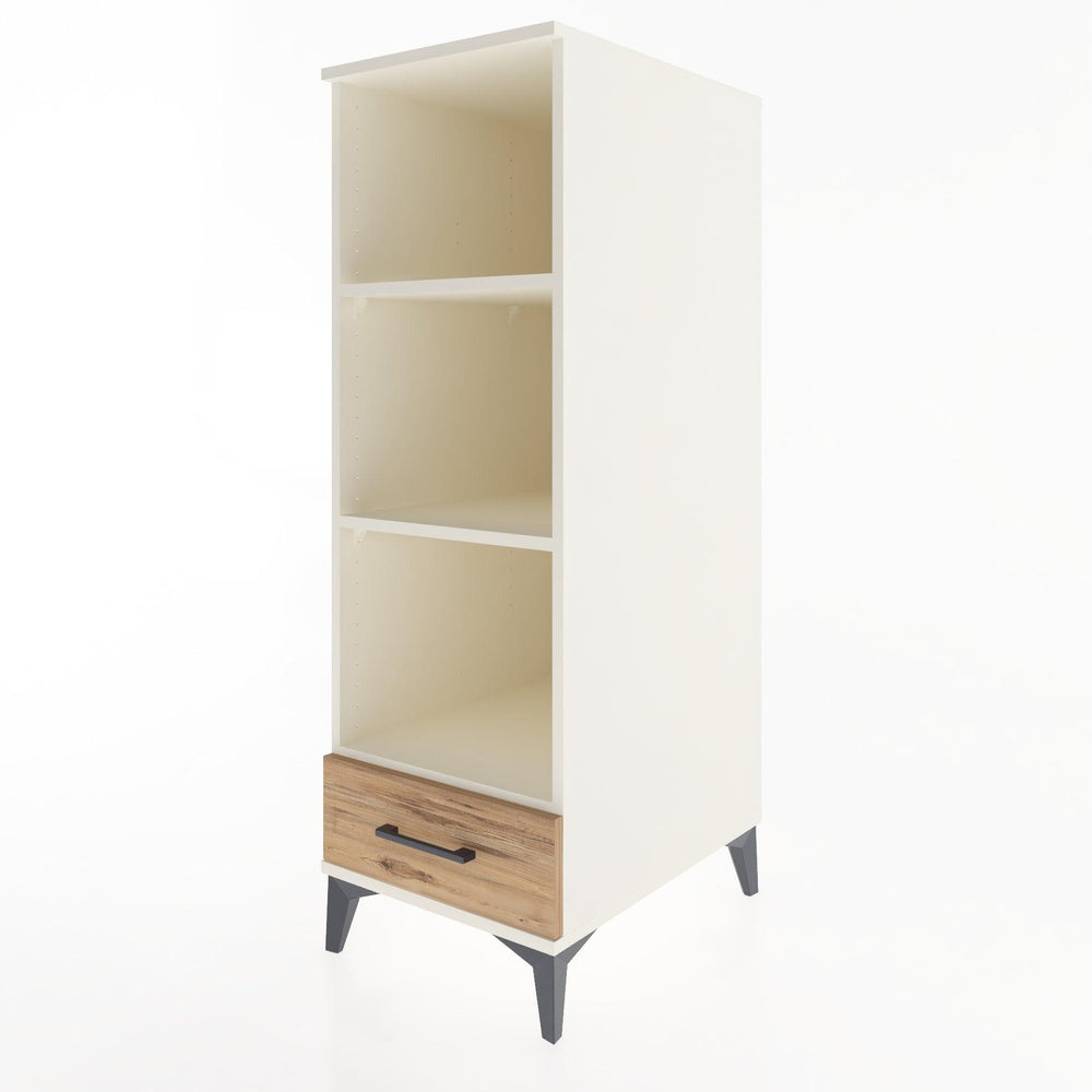 Woodntry Modüler Dolap Aytaşı 44x30x122 cm Çekmeceli ve Raflı CR109-1