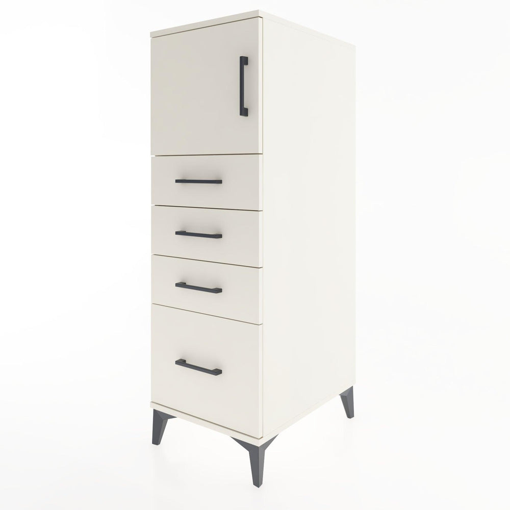 Woodntry Modüler Dolap Aytaşı 44x59x122 cm Kapaklı ve Çekmeceli KC9-1