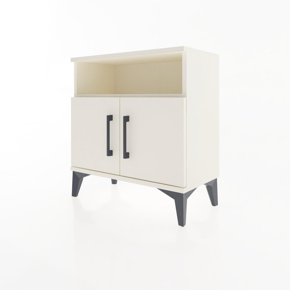 Woodntry Modular Nightstand Moonstone 60x30x52 cm with Cover and Shelf KR9-1