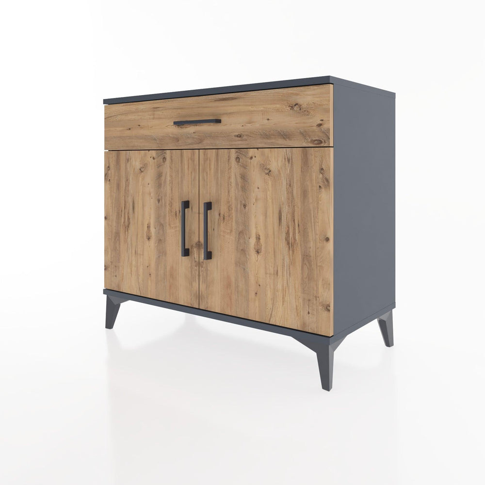 Woodntry Modular Dresser Anthracite 88x44x68 cm with Cover and Drawer KC9-2