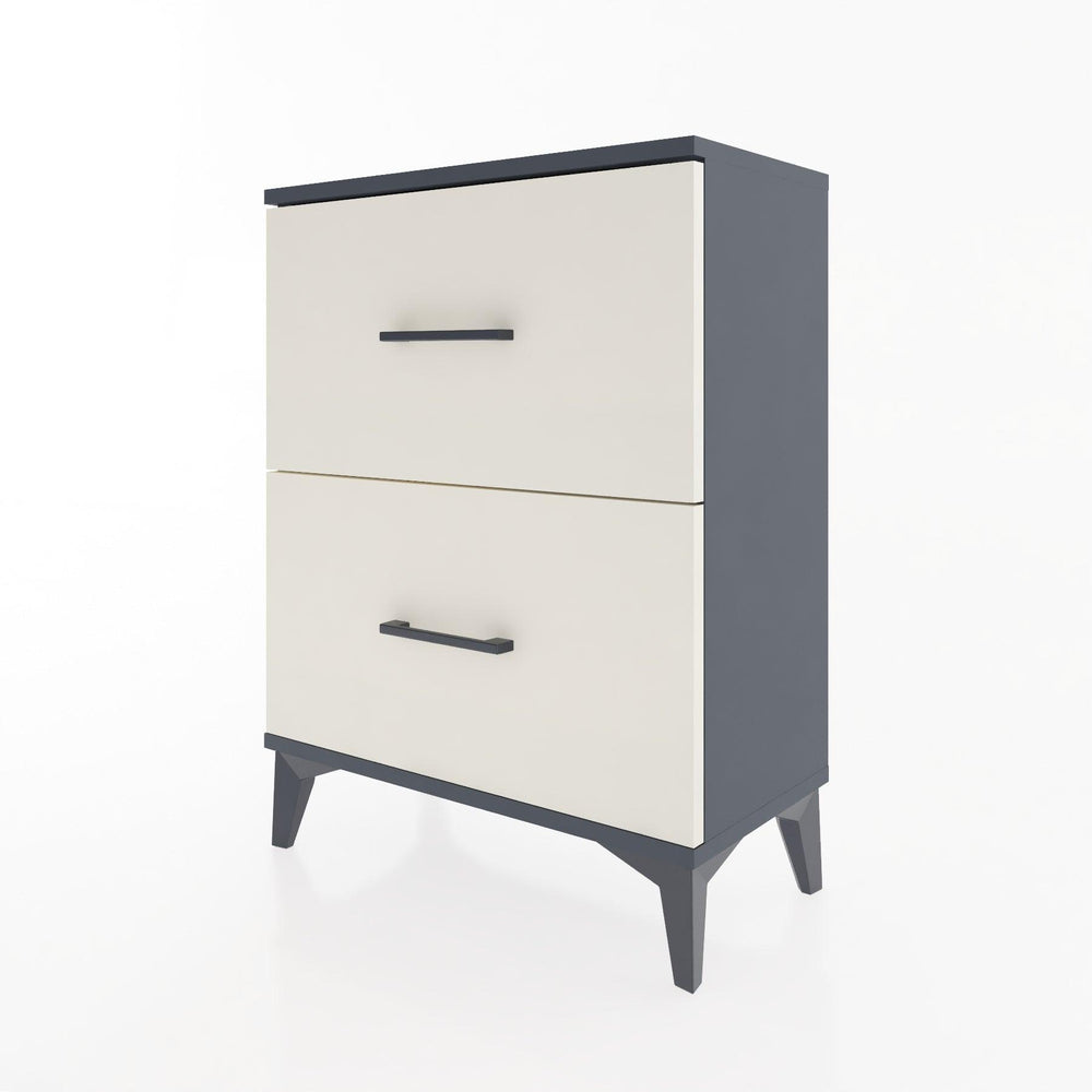 Woodntry Modular Nightstand Anthracite 60x30x68 cm Drawer C9-2