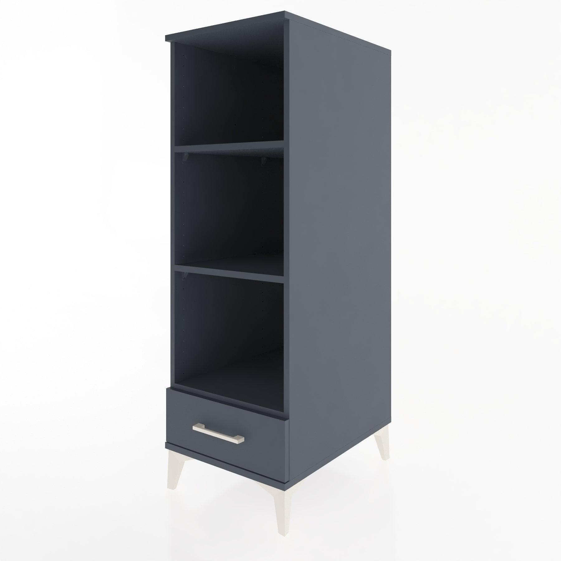 Woodntry Modular Cabinet Anthracite 44x30x122 cm with Drawers and Shelves CR109-2