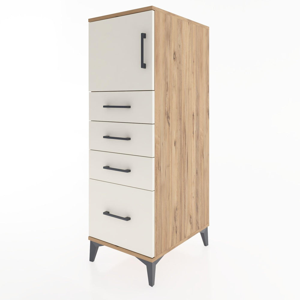 Woodntry Modular Cabinet Pine 44x59x122 cm with Doors and Drawers KC9-3