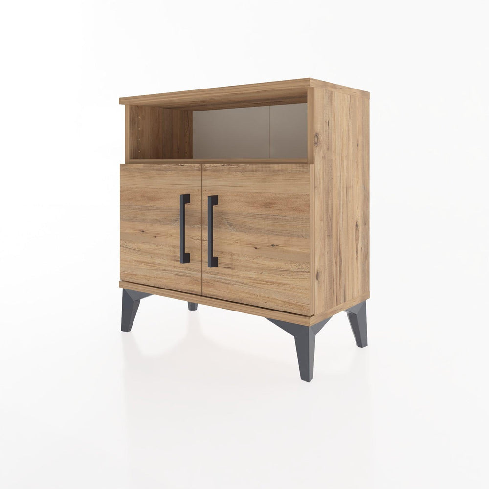 Woodntry Modular Nightstand Pine 60x30x52 cm with Cover and Shelf KR9-3