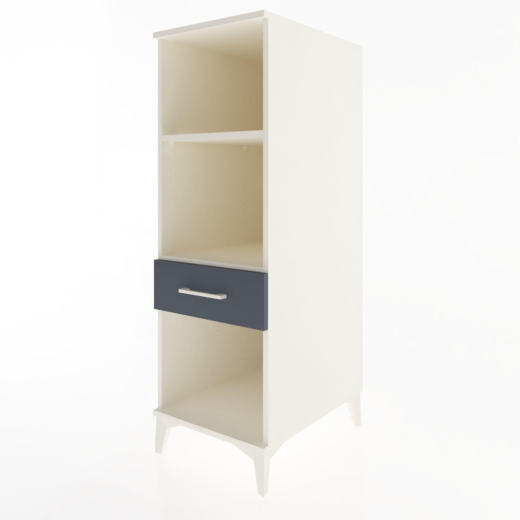 Woodntry Modular Cabinet Moonstone 44x59x122 cm with Drawers and Shelves CR110-1