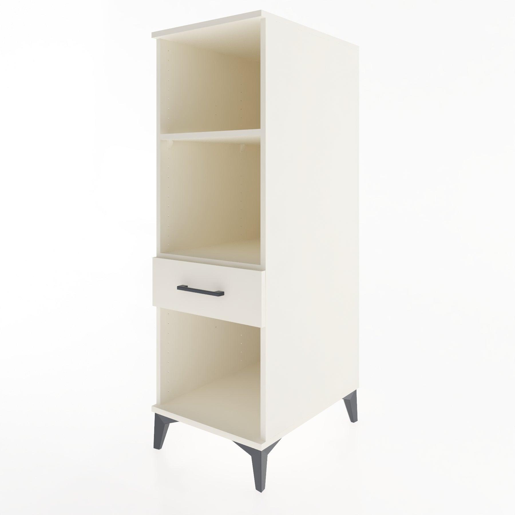 Woodntry Modular Cabinet Moonstone 44x59x122 cm with Drawers and Shelves CR110-1