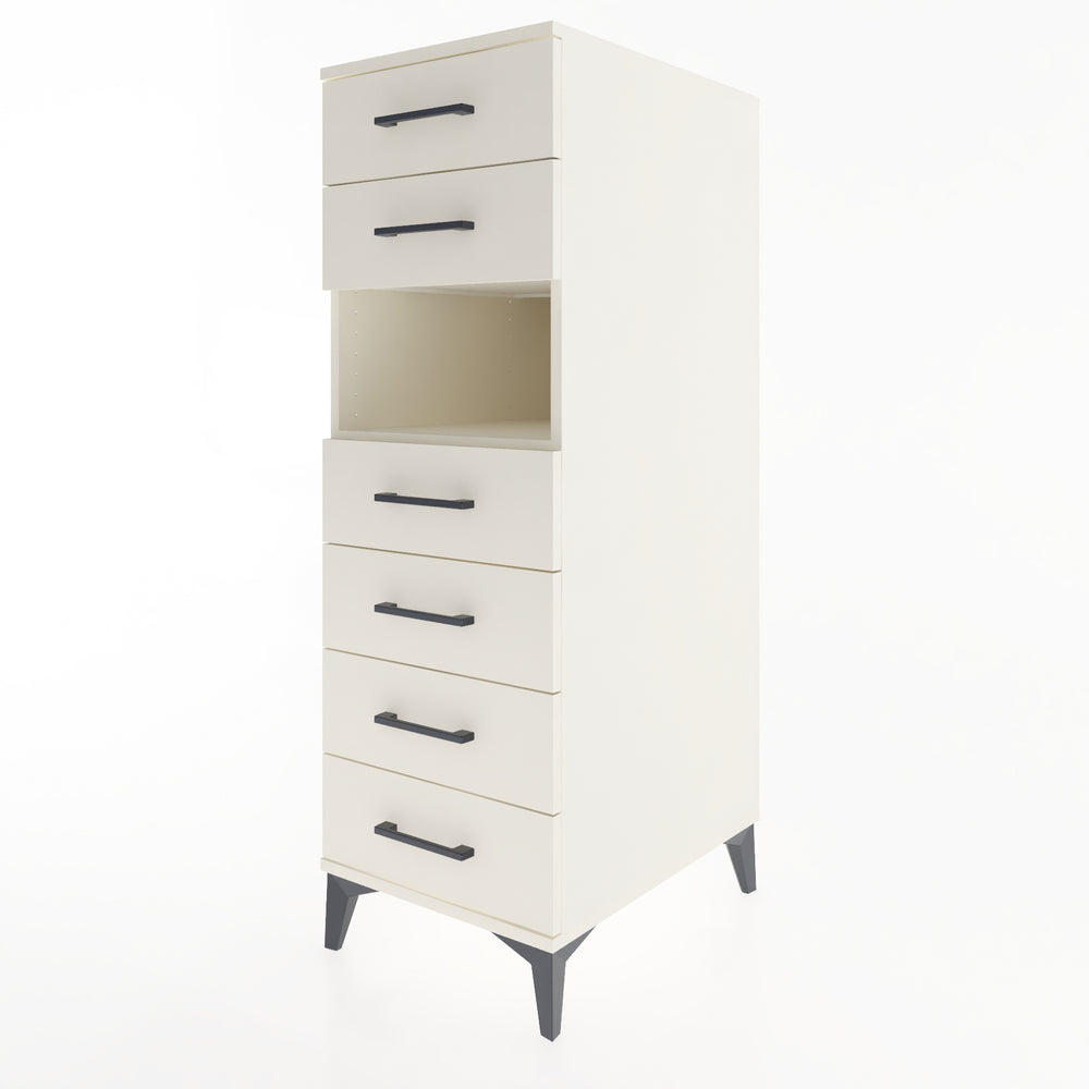 Woodntry Modüler Dolap Aytaşı 44x59x122 cm Çekmeceli ve Raflı CR60-1