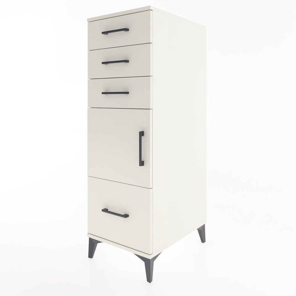 Woodntry Modüler Dolap Aytaşı 44x59x122 cm Kapaklı ve Çekmeceli KC10-1