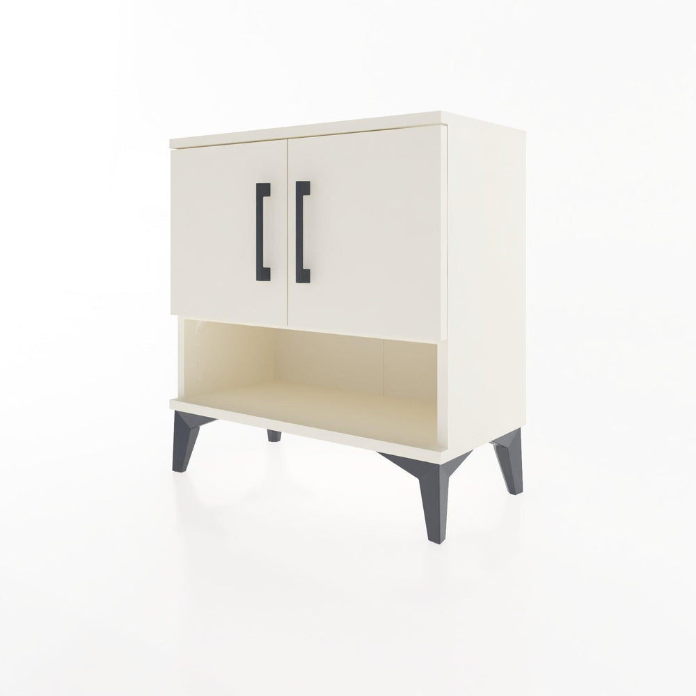 Woodntry Modular Nightstand Moonstone 60x30x52 cm with Cover and Shelf KR10-1