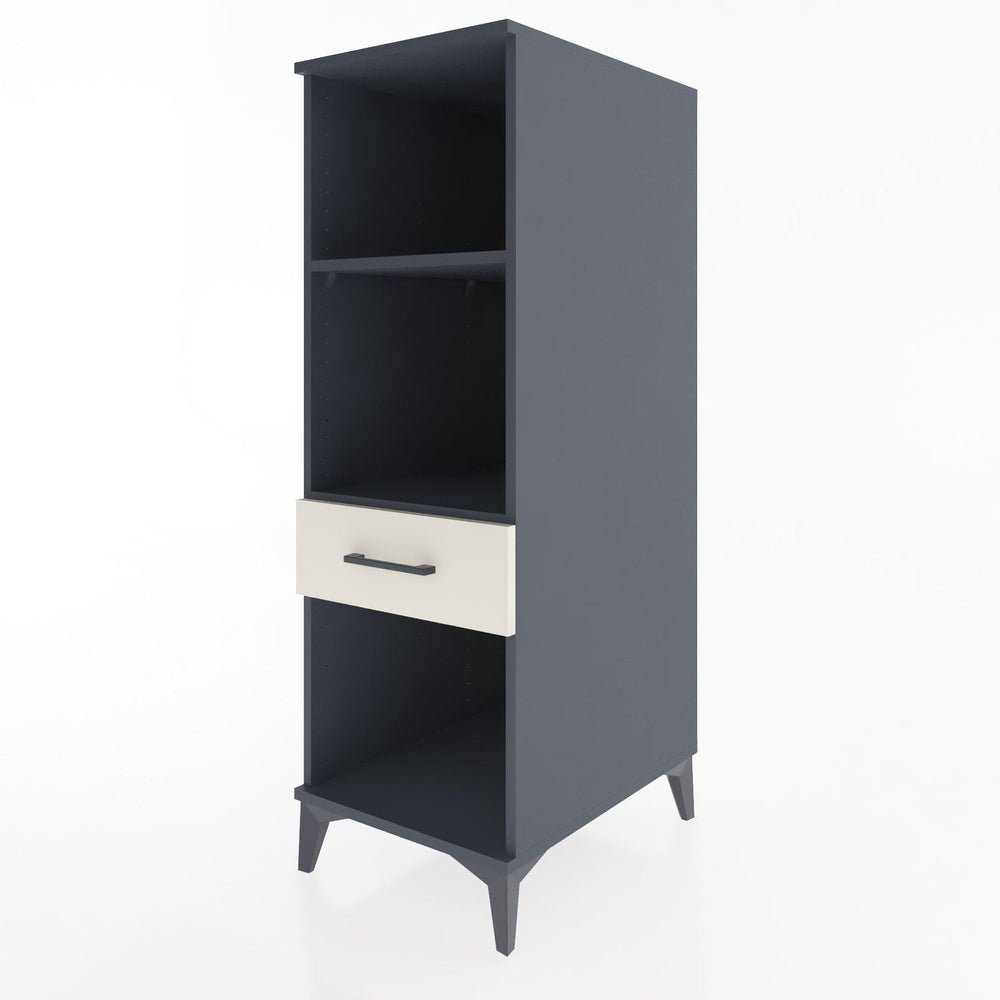 Woodntry Modular Cabinet Anthracite 44x30x122 cm with Drawers and Shelves CR110-2