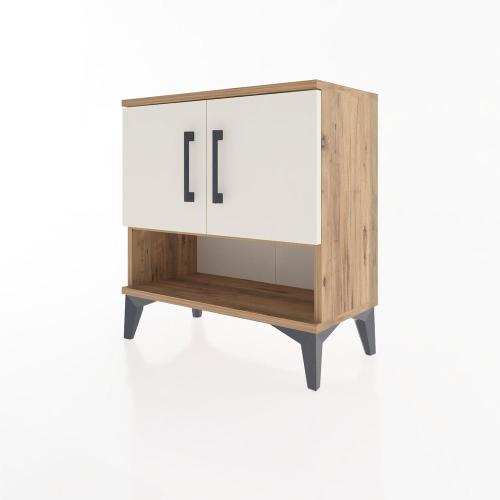Woodntry Modular Nightstand Pine 60x30x52 cm with Cover and Shelf KR10-3