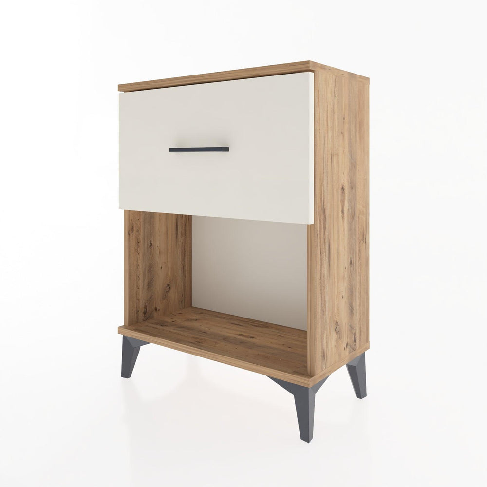 Woodntry Modular Nightstand Pine 60x30x68 cm with Drawers and Shelves CR10-3