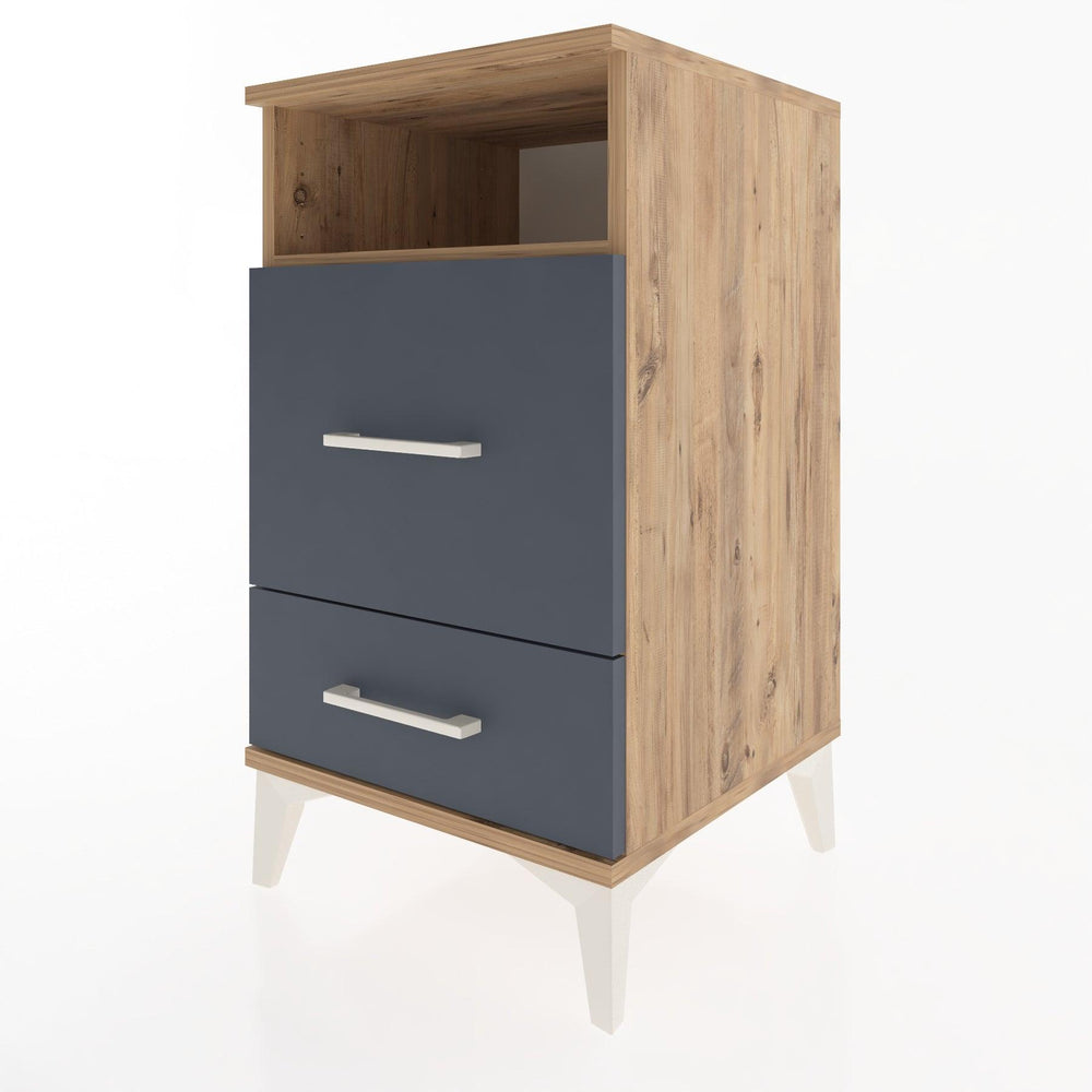 Woodntry Modüler Komodin Çam 44x44x68 cm Çekmeceli ve Raflı CR10-3