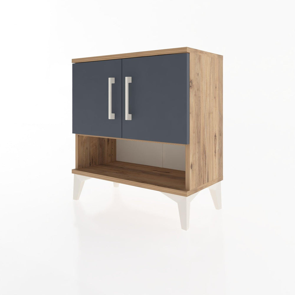 Woodntry Modular Nightstand Pine 60x30x52 cm with Cover and Shelf KR10-3