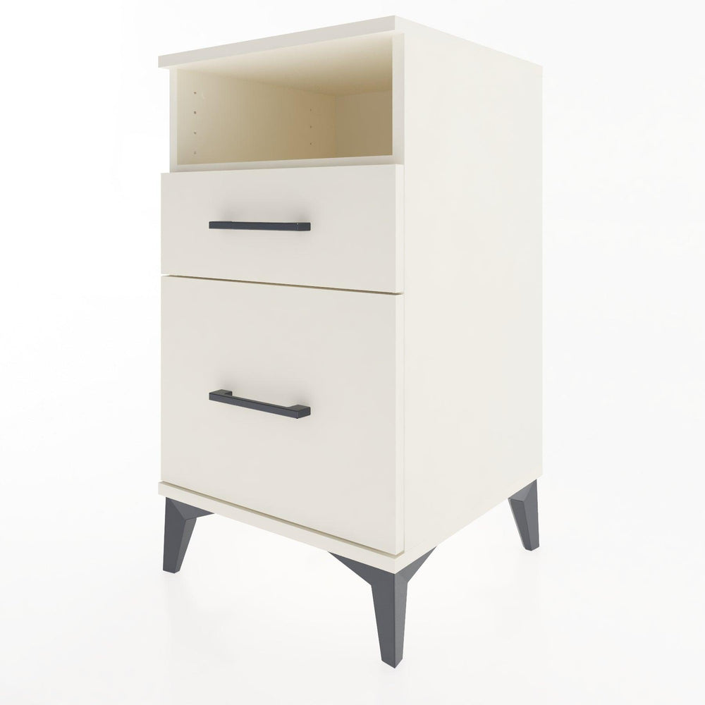 Woodntry Modüler Komodin Aytaşı 44x44x68 cm Çekmeceli ve Raflı CR11-1