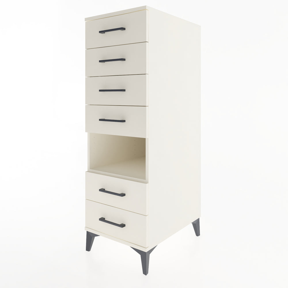 Woodntry Modular Cabinet Moonstone 44x59x122 cm with Drawers and Shelves CR61-1