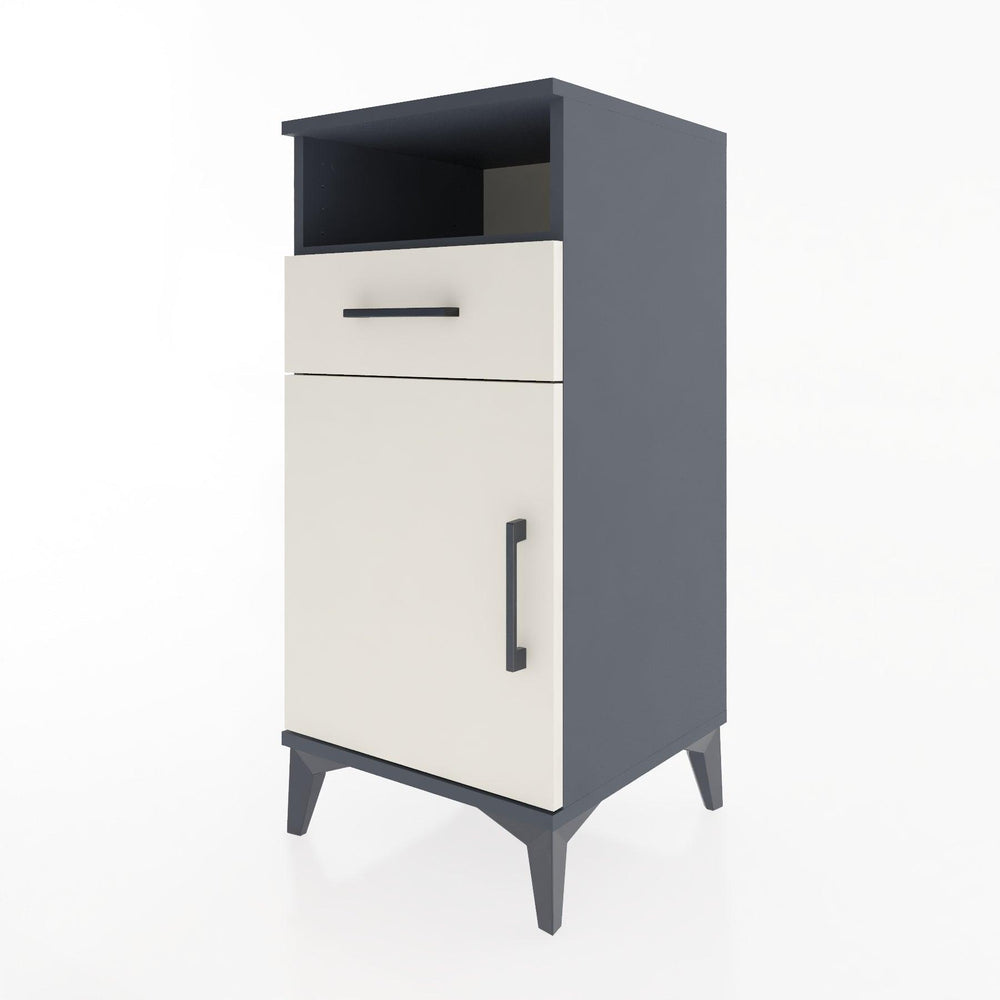 Woodntry Modüler Komodin Antrasit 44x44x84 cm Fonksiyonel F33-2