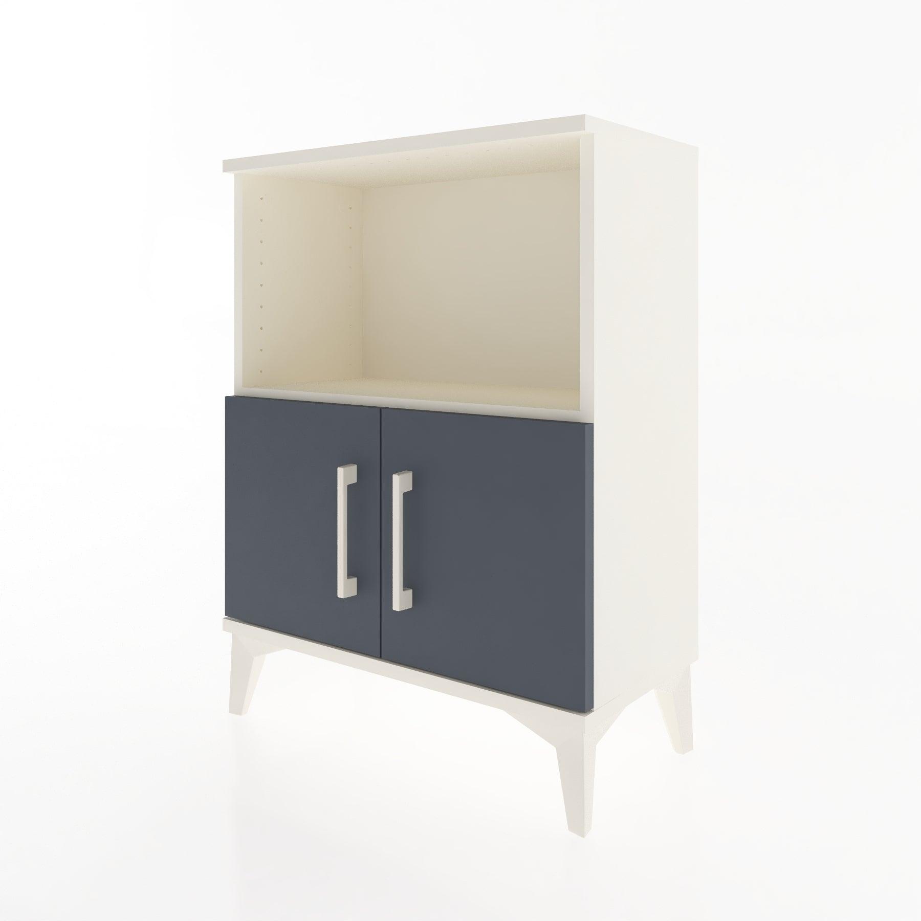 Woodntry Modular Nightstand Moonstone 60x30x68 cm with Cover and Shelf KR12-1