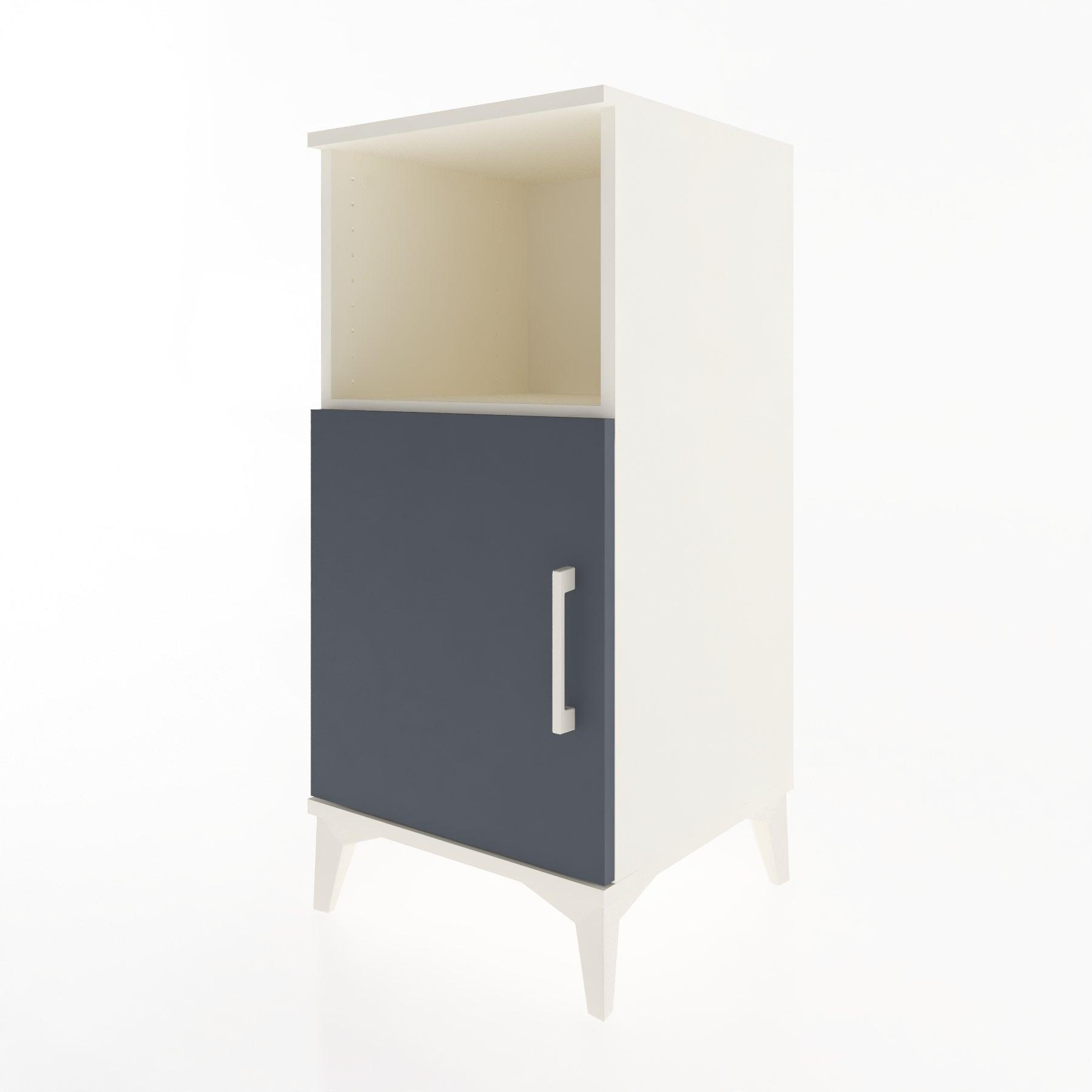 Woodntry Modular Nightstand Moonstone 44x44x84 cm with Cover and Shelf KR34-1