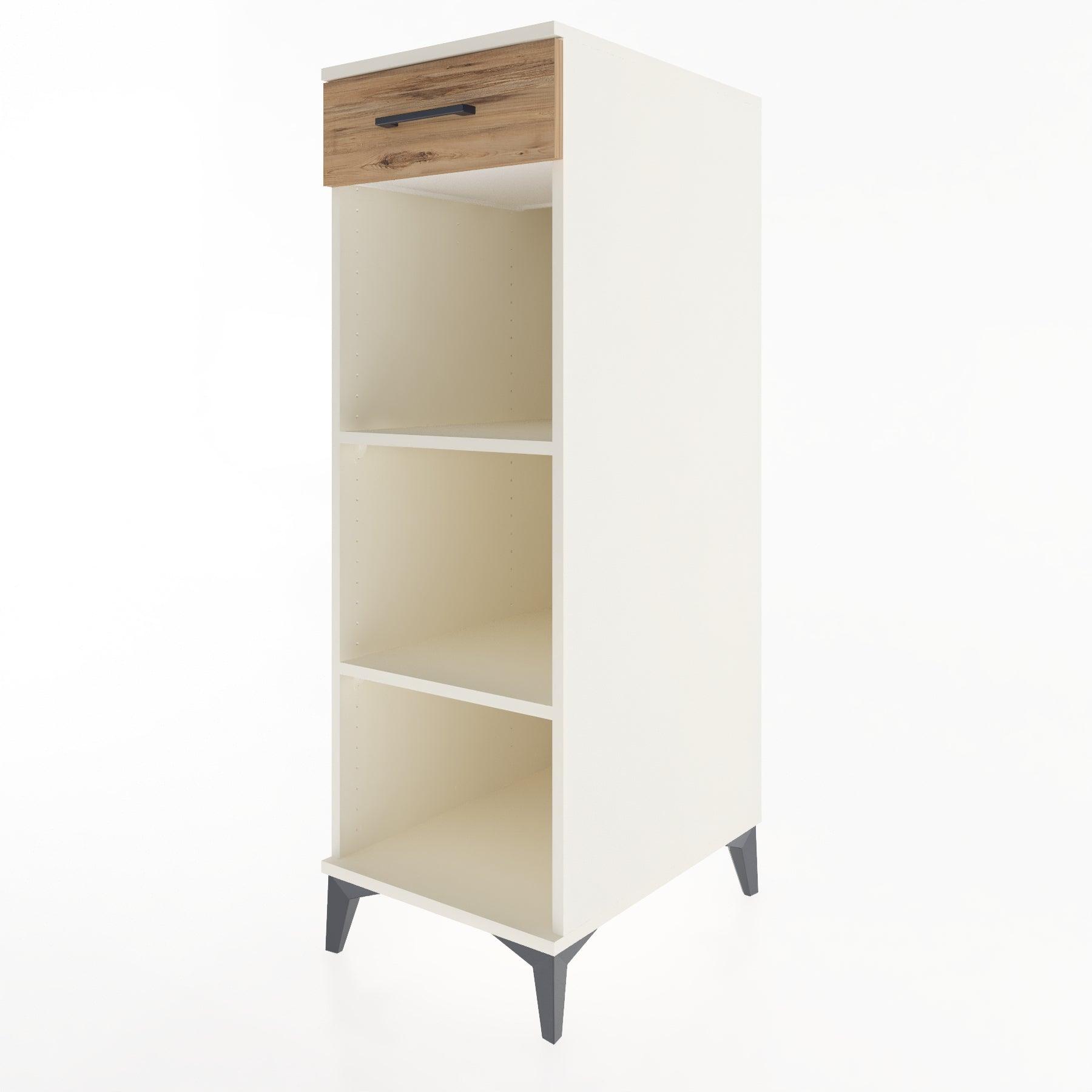 Woodntry Modular Cabinet Moonstone 44x59x122 cm with Drawers and Shelves CR112-1